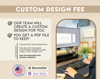 Custom Sticker Design Fee | Business Card Design Fee | Have Us Redraw Your Image | Create Your Custom Design