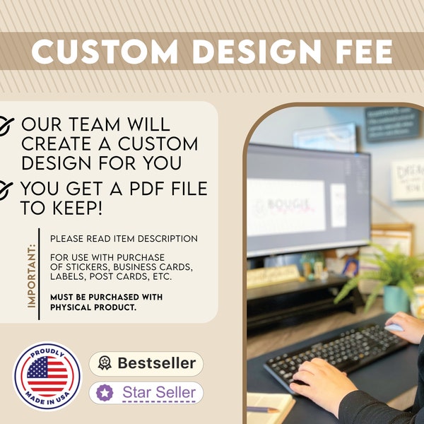 Custom Sticker Design Fee | Business Card Design Fee | Have Us Redraw Your Image | Create Your Custom Design