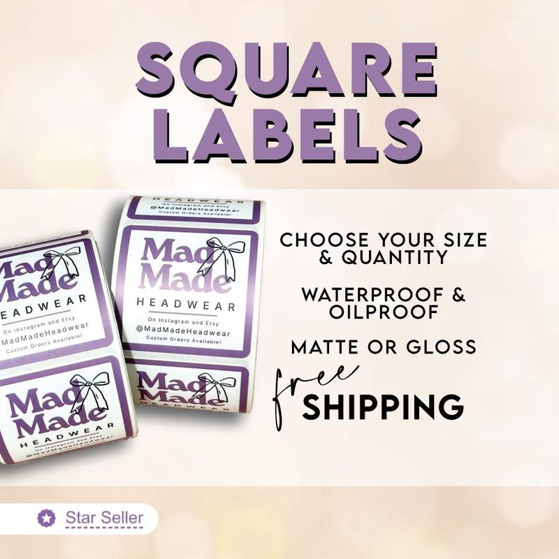 Square Off Pro Features Square Recipe Sticker - Etsy