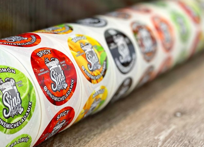 Circle Labels on a Roll with Your Logo or Image | Waterproof and Oilproof image 11