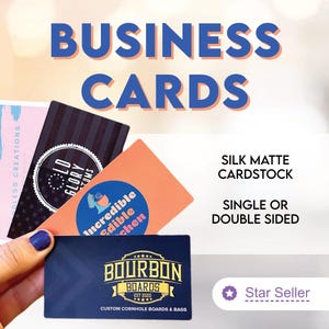 Custom Business Cards | Bulk Cards Printed with Your Design | FREE SHIPPING