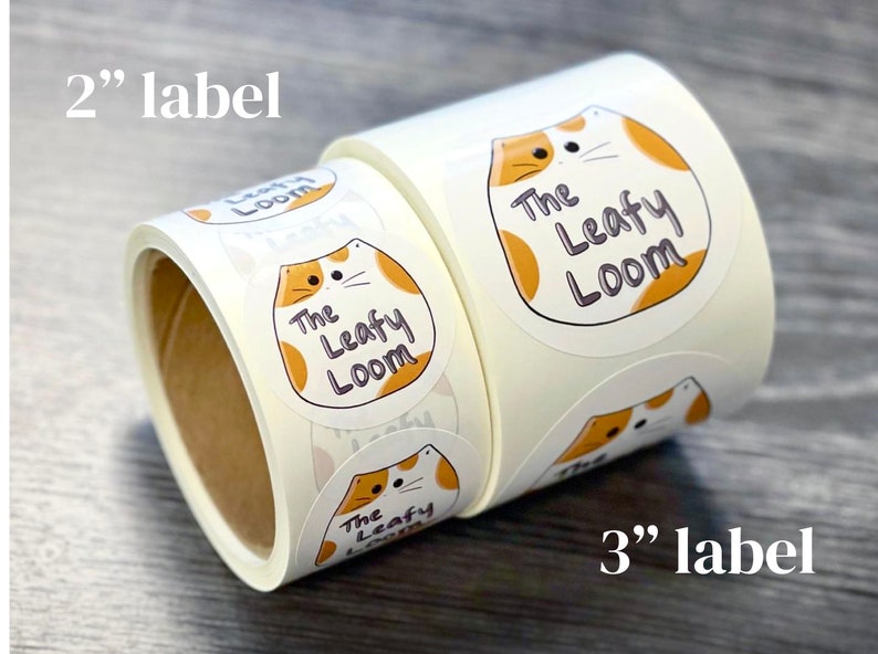 Circle Labels on a Roll with Your Logo or Image | Waterproof and Oilproof image 5