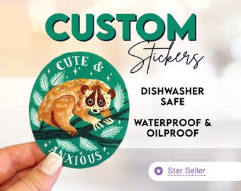 Stickers | Permanent, Waterproof, Dishwasher Safe | Vinyl Die Cut