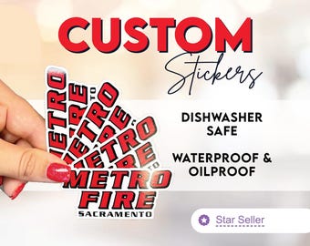 Vinyl Die Cut Stickers | Permanent, Waterproof and Dishwasher Safe