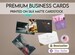 Business Cards Printed on Premium Silk Matte Cardstock | Packaged and Shipped to You | Made in USA | We Offer Designing Options