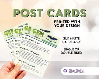 Post Cards Printed with your Design | 4x6" Single or Double Sided