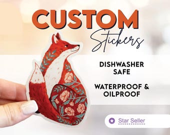 Stickers | Dishwasher Safe, Waterproof, Permanent | Vinyl Die Cut