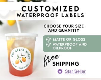 Labels | Circle Shape | Water and Oil Proof | Matte or Gloss