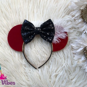 Captain Hook Ears, Captain Hook Mouse Ears, Peter Pan Mouse Ears, Villain Mouse Ears, Villain Ears, Neverland Ears, Hook Mouse Ears