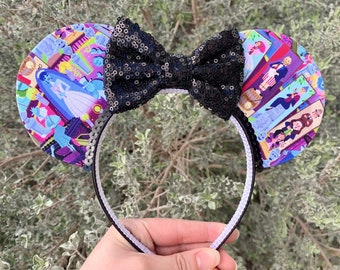Haunted Mansion Mouse Ears, Haunted Mansion Ears, Haunted Mansion Mickey Ears, Haunted Mansion Wallpaper Ears, Ready To Ship Mouse Ears