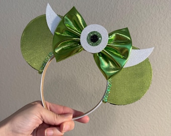 Mike Wazowski Mouse Ears, Mike Wazowski Ears, Monsters Inc Mouse Ears, Monsters Inc Ears, Monsters Inc Mickey Ears, Mike Wazowski Mickey Ear