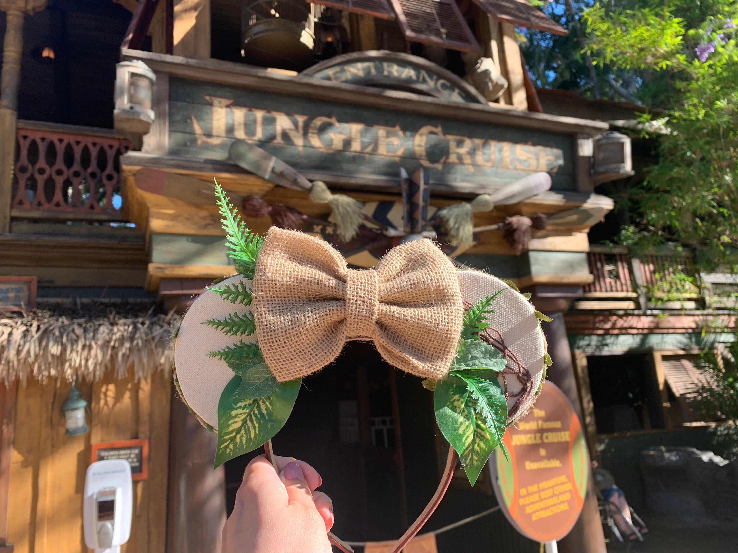 Minnie Main Attraction Jungle Cruise Ears Disney Ears Jungle Cruise Minnie Mouse The Main Attraction  main image 3