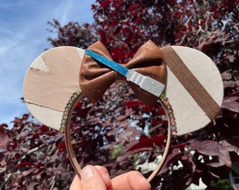 Rey Mouse Ears, Rey Ears, Rey Mickey Ears, Star Wars Mouse Ears, Star Wars Ears, Rey Minnie Ears