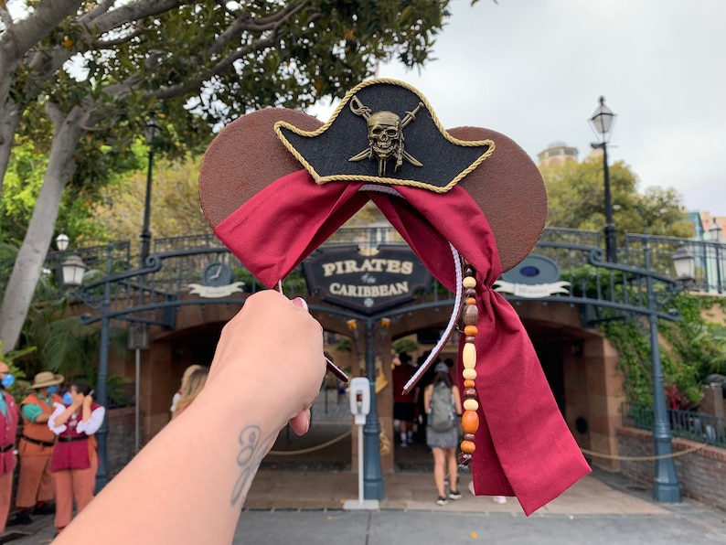 Pirates of the Caribbean Mouse Ears, Pirates of the Caribbean Ears, Pirates Life for Me, Pirate Mouse Ears, Pirate Mickey Ears image 1