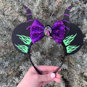 Maleficent Mouse Ears, Villain Ears, Villain Mouse Ears, Sleeping Beauty Ears, Maleficent Mickey Ears, Maleficent Minnie Ears, Villain Ears