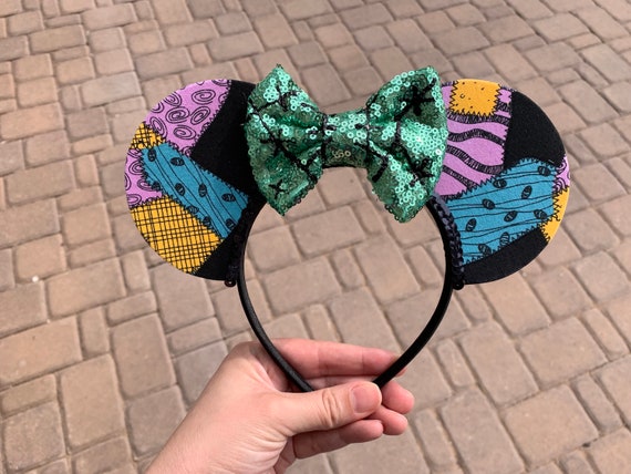Sally Patchwork Mickey Mouse Ears Headband 63581a1.jpg main image 2