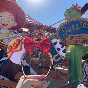 Jessie Inspired Mouse Ears, Toy Story Ears, Jessie Ears, Jessie Mickey Ears, Sheriff Woody Ears, Jessie Minnie Ears, Toy Story Mickey Ears