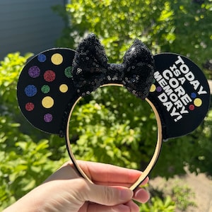 Inside Out Mouse Ears, Inside Out Ears, Inside Out Mickey Ears, Today is a Core Memory Day Ears, Pixar Ears, Pixar Mickey Ears, Core Memory