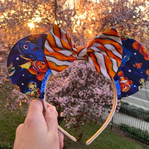 Finding Nemo Mickey Ears, Finding Nemo Mouse Ears, Finding Dory Mouse Ears, Finding Nemo Minnie Ears, Nemo Ears, Dory Mouse Ears, Dory Ears