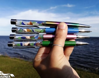 Genuine Sea Glass Ballpoint Pen: Beach & Seashell Pen
