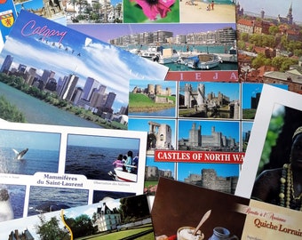 Postales de todo el mundo, lote de colección, antiguas y usadas.