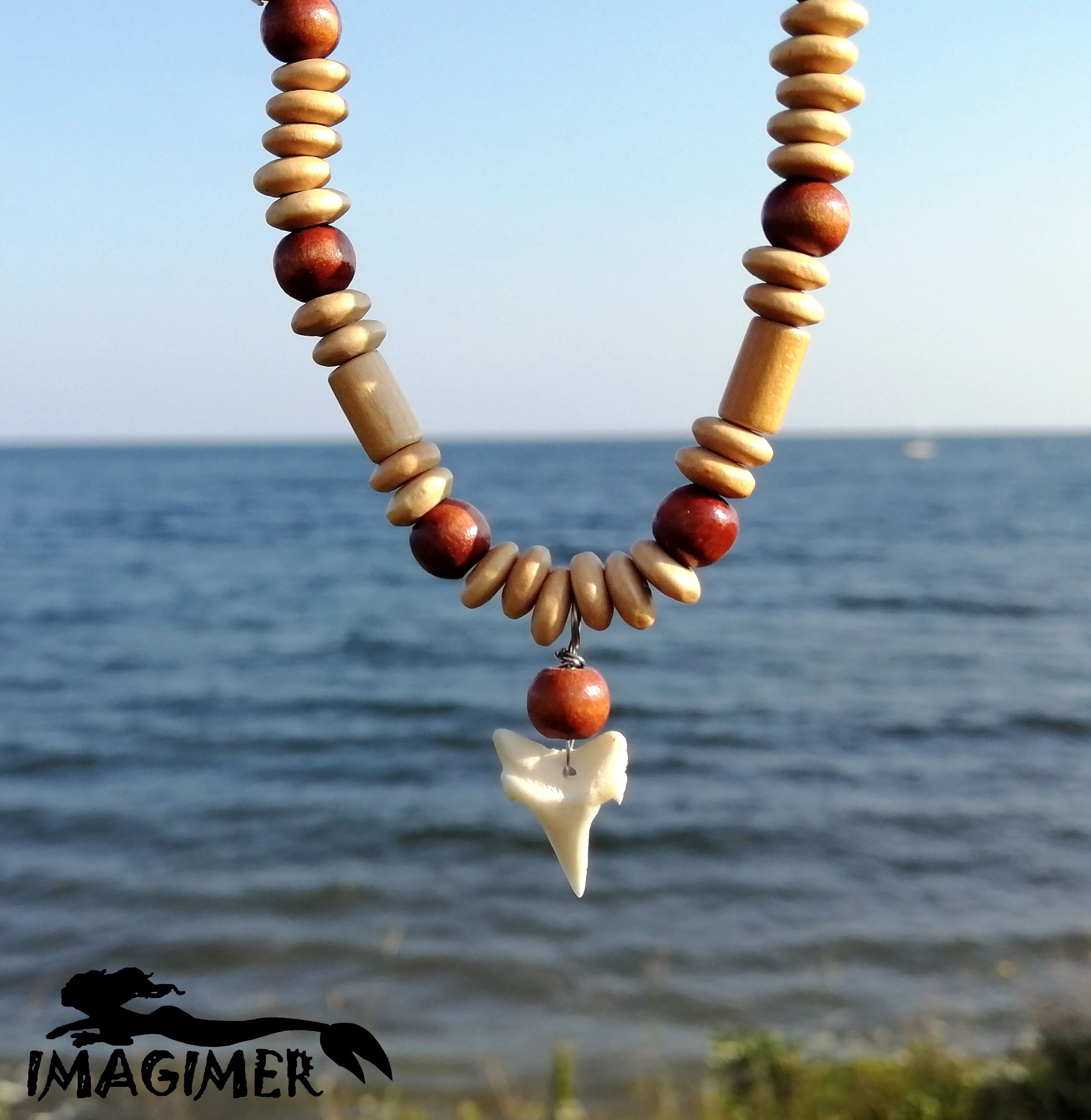Shark Tooth Necklace, Maraiche Shark, Necklace With Tooth, Teeth Pendant,  Rare Pendant, Necklace With Beads, for Women and for Men, UNIQUE -   Canada