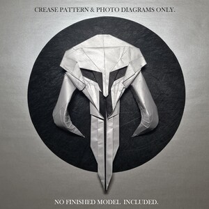 Origami Mythosaur Crease Pattern and Photo Diagrams