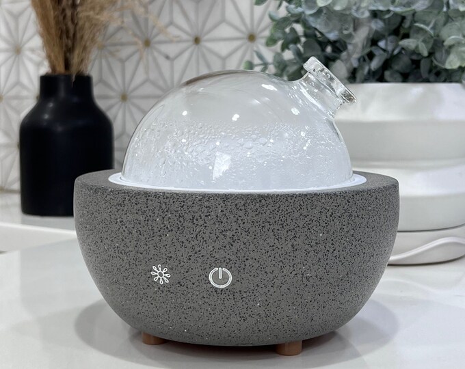 Concrete & Dome Diffuser | Essential Oil Diffuser | Aroma Diffuser | Humidifier | Plant Room Essentials | Gifts for her