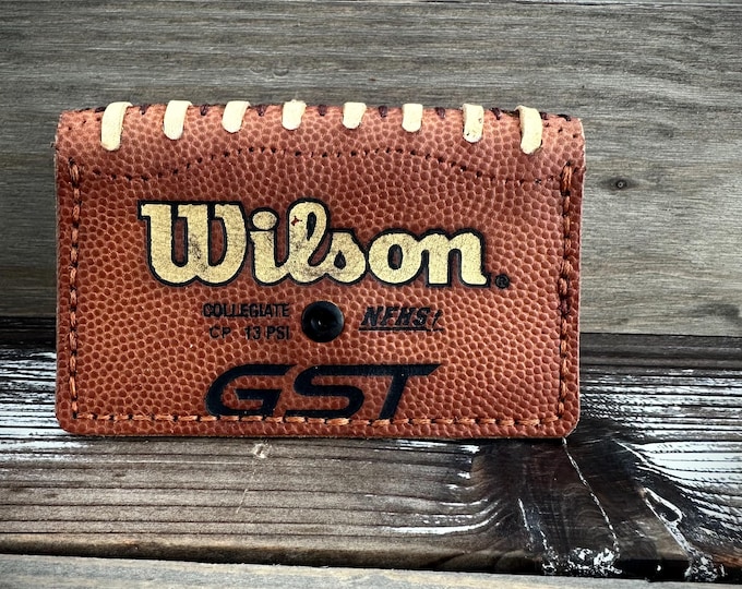 Repurposed football wallet