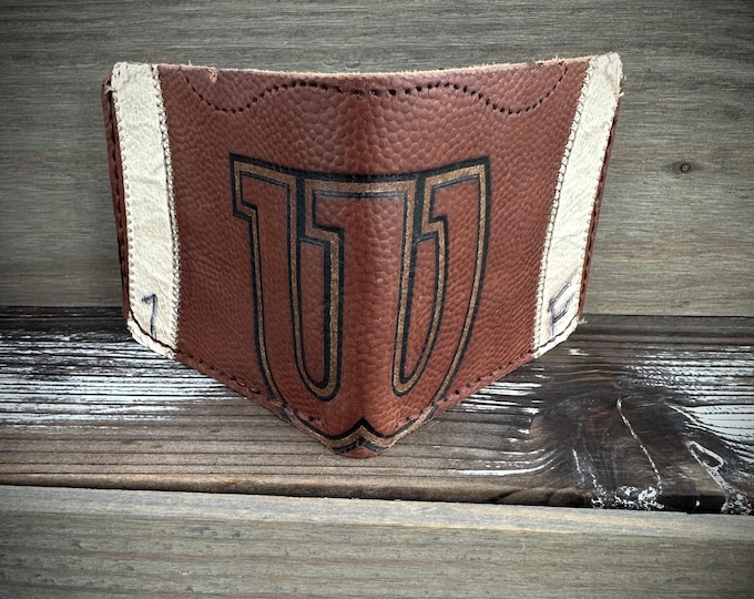 Repurposed football wallet