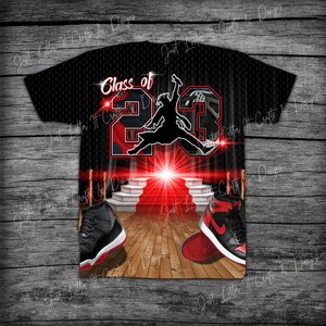 Class of Grad Shirt Air Jordan Jordan Logo Jordan 1 s 23 Red Black Grad Season Graduation Gifts 2023 Class of 2023 Etsy UK