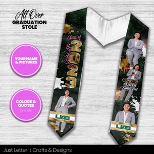 Graduation Stoles, Graduation Party, Class of 2025, Grad Stoles, Custom Stole, Graduation Sash, 70in Grad Stole, Grad Prep