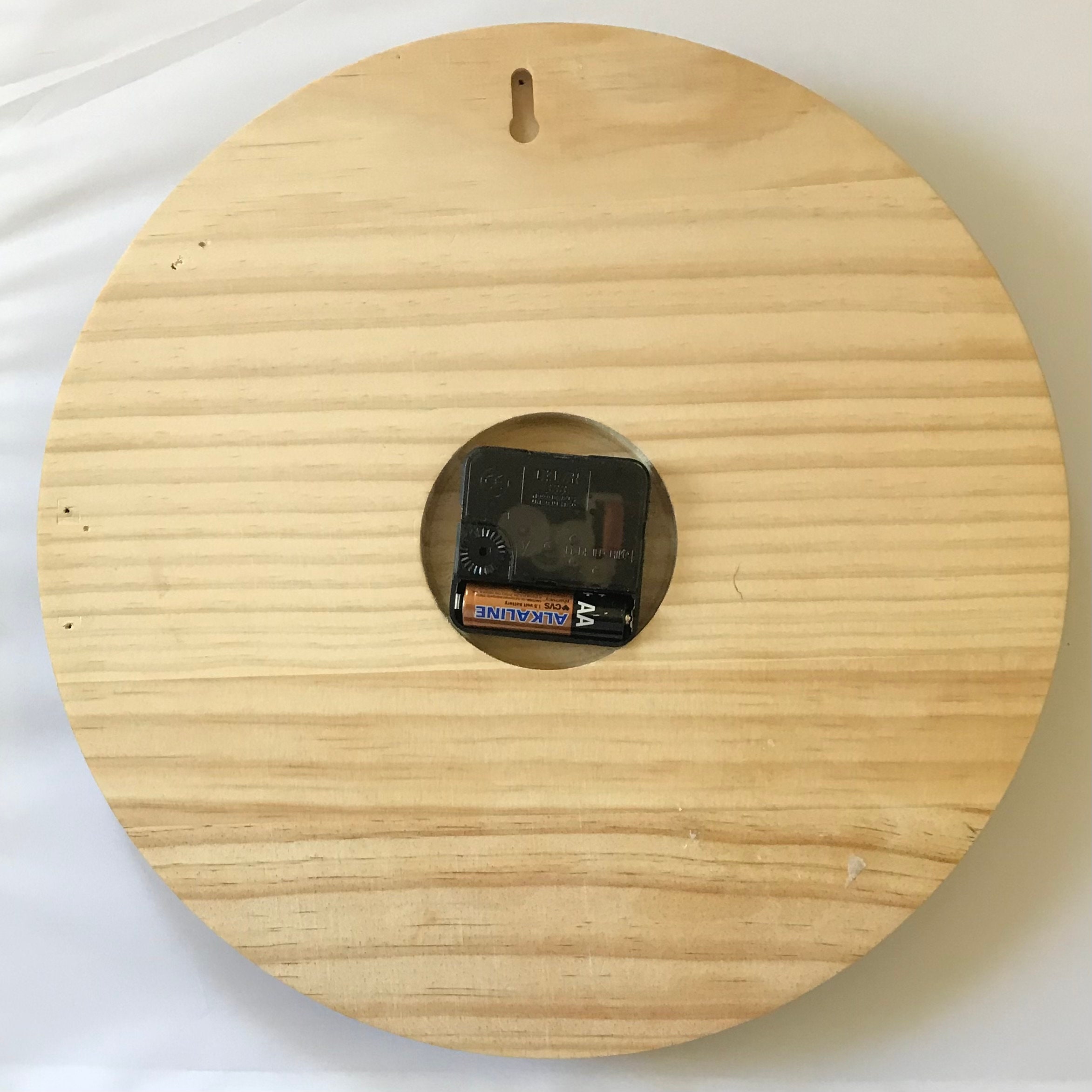 Wooden Round Wall Clock-12''brown Wheel - Etsy