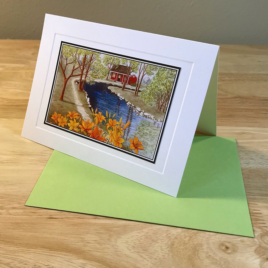 4 Scenic Notecards Greeting Cards Blank Inside Art Cards Etsy