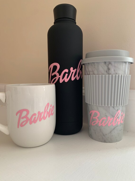 Matte Black Barbie Water Bottle | Etsy