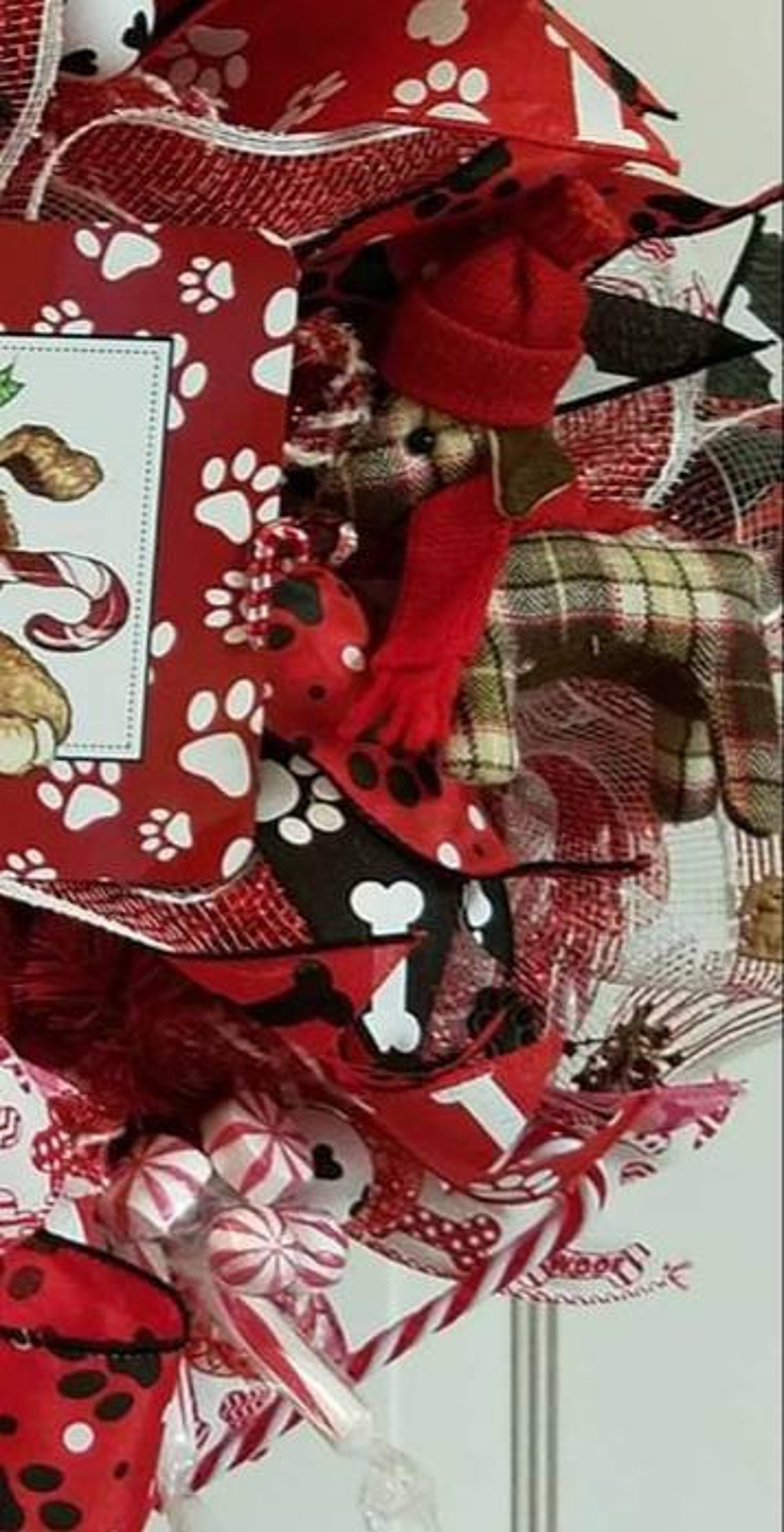 Deck the Paws Dog Wreath Animal Wreath Rescue Etsy