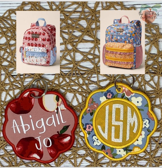 M2M Matilda Jane Backpack Bag Tag Made to Match Matilda Jane Etsy