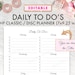 EDITABLE Happy Planner Printable Inserts Weekly Checklist | Etsy