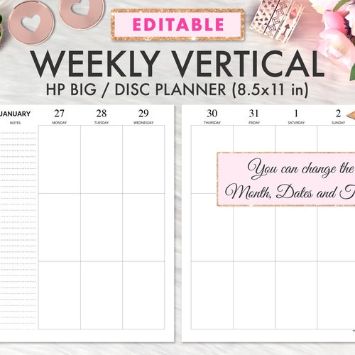 Teacher Happy Planner Big Printable Insert Teacher Weekly - Etsy