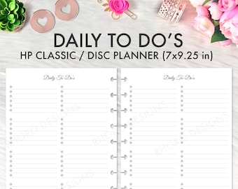 CLASSIC Happy Planner Checklist Insert, Weekly Checklist, Happy Planner Printable, Happy Planner Classic Weekly Inserts, Daily To Dos List