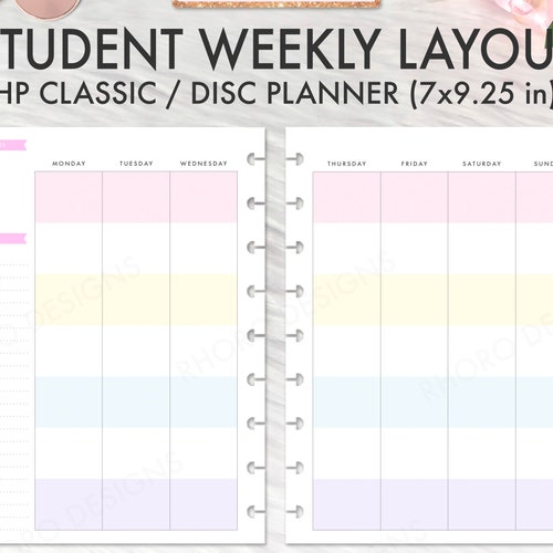 Happy Planner PRINTABLE Weekly Planner Refills / Inserts 7 X | Etsy
