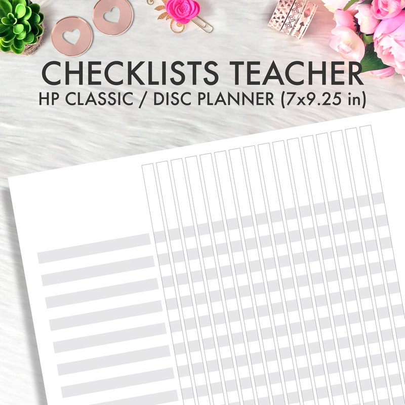 Checklists Teachers Etsy