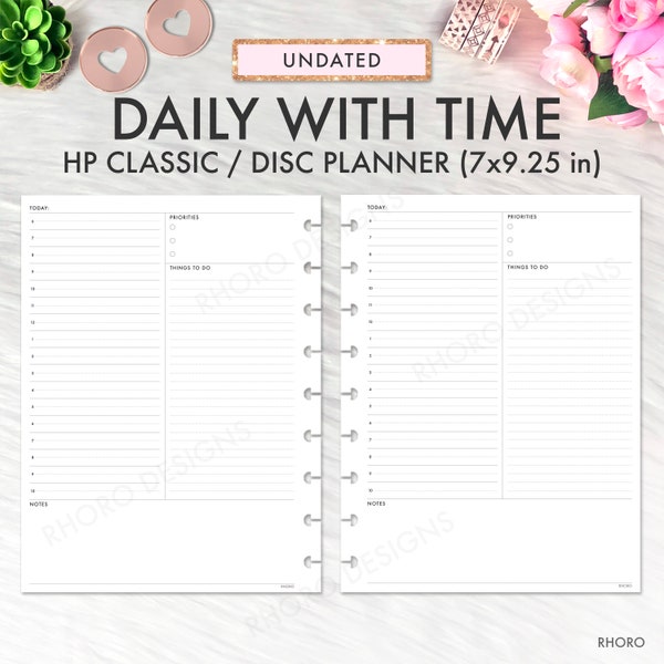 Classic Happy Planner Inserts, Happy Planner Inserts Printable, Happy Planner Daily Pages, Happy Planner Daily Insert, Happy Planner Classic