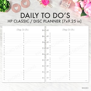 CLASSIC Happy Planner Checklist Insert, Weekly Checklist, Happy Planner Printable, Happy Planner Classic Weekly Inserts, Daily To Dos List