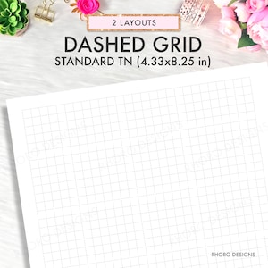 Standard TN Printable Insert, Regular TN, Midori TN, Travelers Notebook Inserts Printable, Grid Standard Tn Printables, Standard Tn Inserts