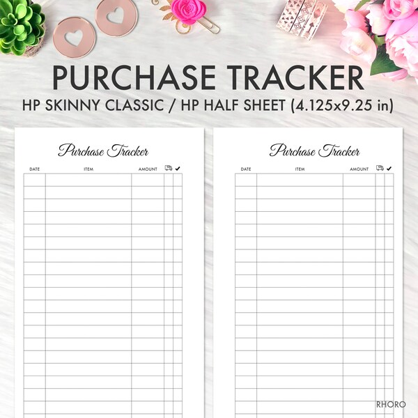 Happy Planner Order Tracker - Etsy