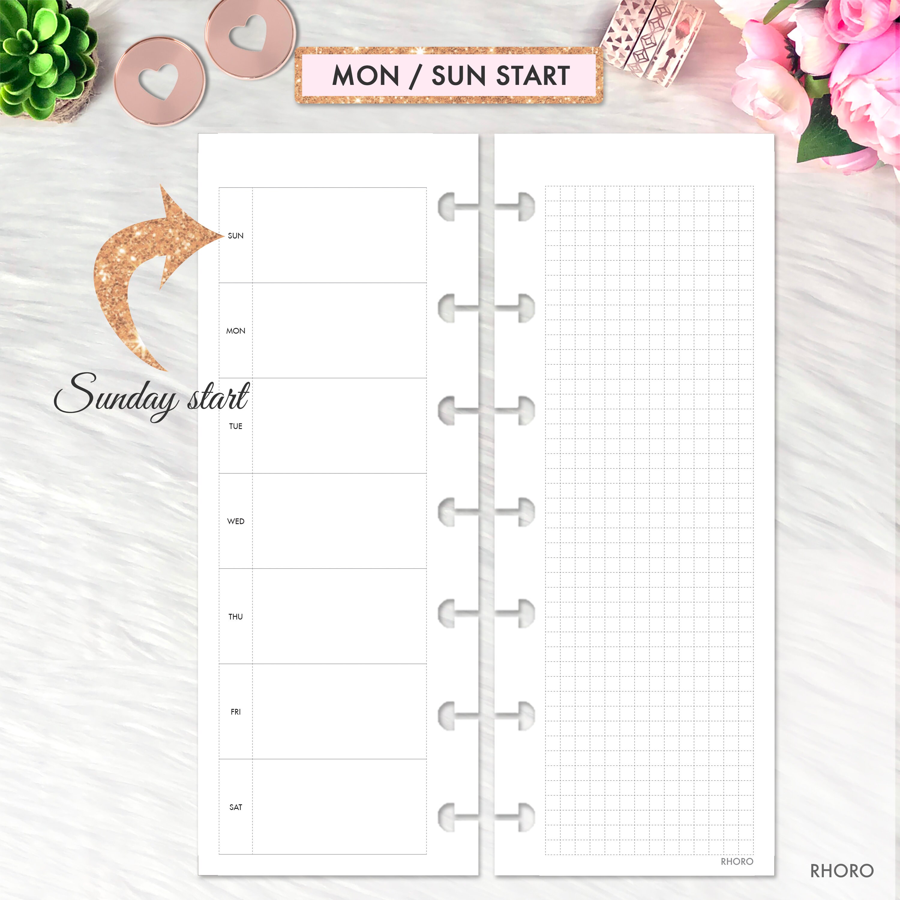 SKINNY MINI Happy Planner Inserts Happy Planner Skinny Mini Etsy