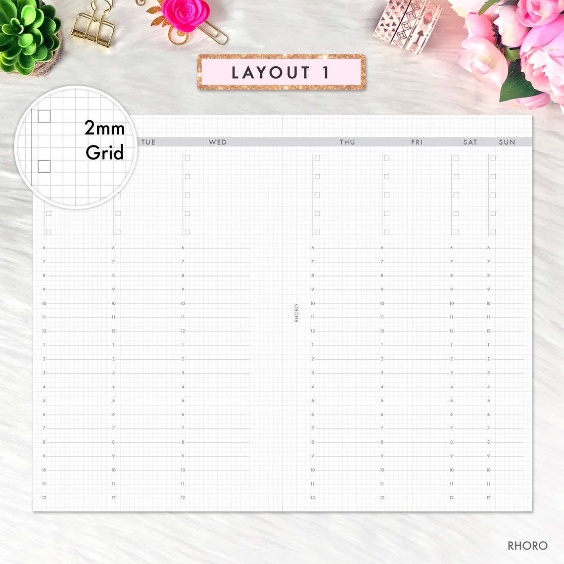 FRANKLIN COVEY Compact Inserts Printable Weekly Vertical on 2 Etsy