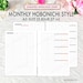 A5 Planner Inserts Printable Hobonichi Style Bundle Monthly - Etsy