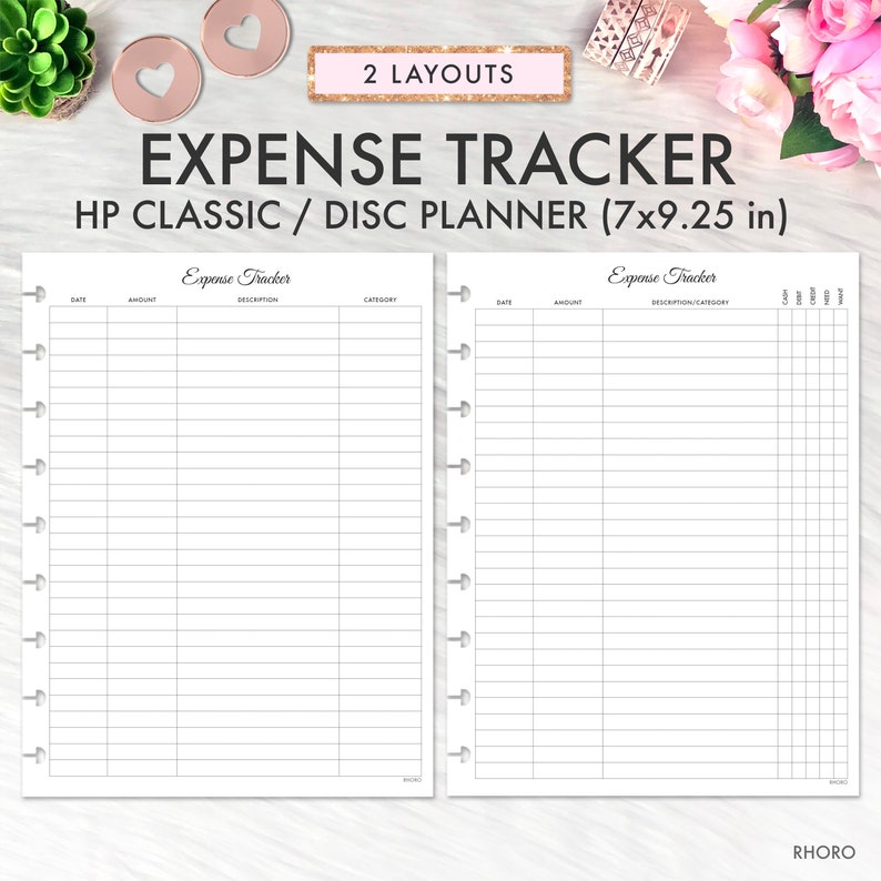 Free expense tracker printable happy planner - isseautos